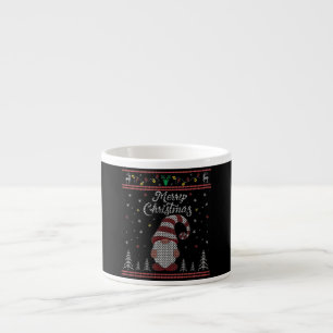 Funny Gnome Merry Christmas Espresso Cup