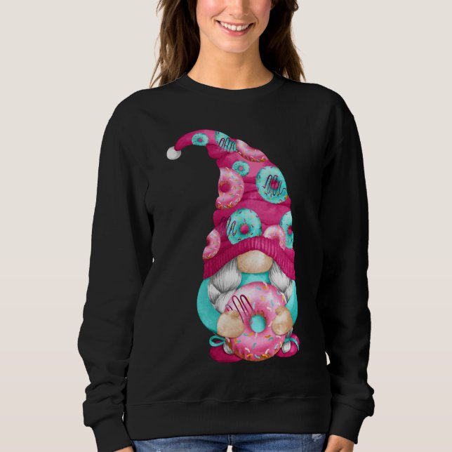 Funny Gnome With Cute Pattern For Gardener And Piz Sweatshirt (Front)