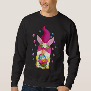 Funny Gnome With Easter Eggs Cna Nur Se Happy Eas Sweatshirt