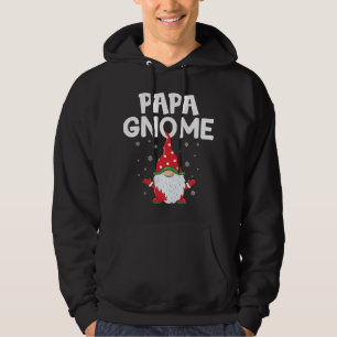 Funny gnomes cute papa Gnome Xmas cute Christmas g Hoodie