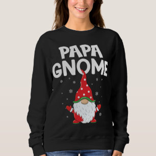 Funny gnomes cute papa Gnome Xmas cute Christmas g Sweatshirt