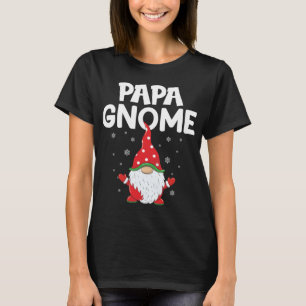 Funny gnomes cute papa Gnome Xmas cute Christmas g T-Shirt