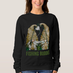 Funny Gnomes For Fisherman Fishing Gnomie Buddies Sweatshirt