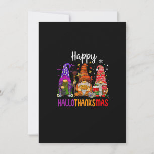 Funny Gnomes Lover Halloween Christmas Happy Hallo Invitation