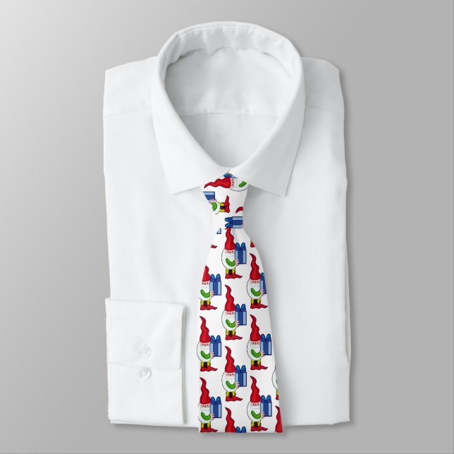Funny gnomes tie (Tied)