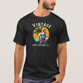 Funny Gnomes Vintage and Loving It Retro Buff Gnom T-Shirt