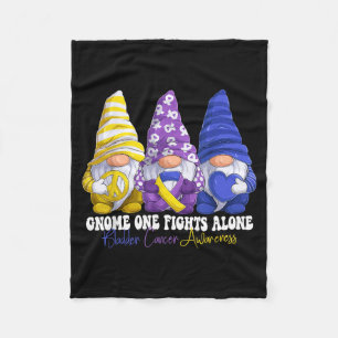 Funny Gnomies Bladder Cancer Awareness Month Fleece Blanket