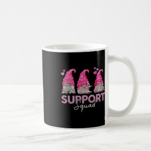 Funny Gnomies Support Squad Breast Cancer Coffee Mug
