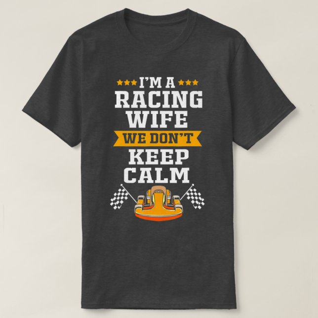 Funny Go Kart Racing For Women Racing Wife Life  T-Shirt (Design Front)