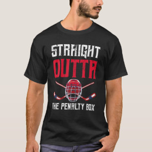 Funny Goal Keeper Hockey Player Sport Penalty Box T-Shirt