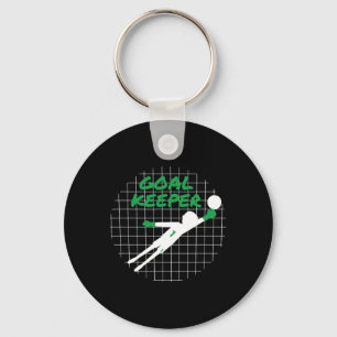 Funny Goalkeeper Gift Shirt Fear The Keeper Soccer Key Ring