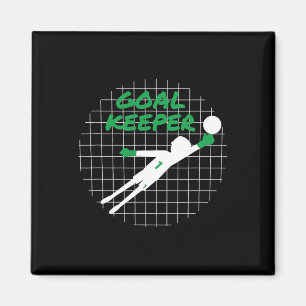 Funny Goalkeeper Gift Shirt Fear The Keeper Soccer Magnet