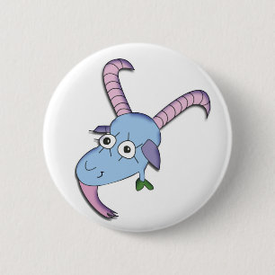 Funny Goat 6 Cm Round Badge