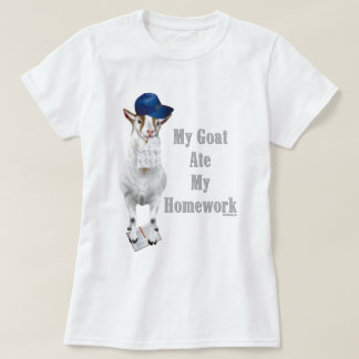Funny Goat Ate My Homework T-Shirt