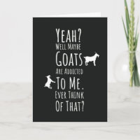 Funny Goat Cards Humour Farm Humourous Animal Pun
