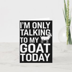 Funny Goat Design For Men Women Kids Boer Pygmy Go Card