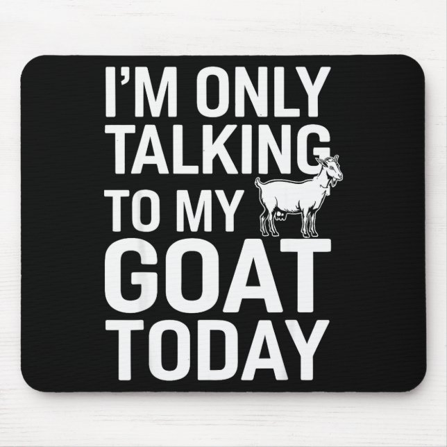 Funny Goat Design For Men Women Kids Boer Pygmy Go Mouse Pad (Front)