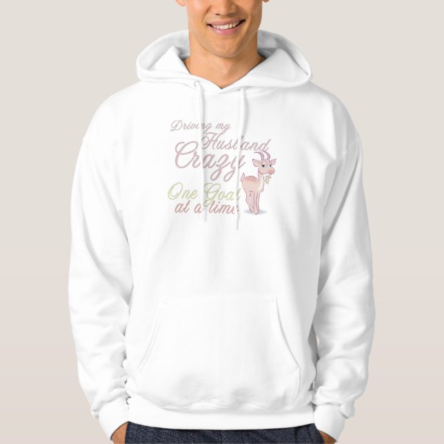 Funny Goat  Design Hoodie (Front)