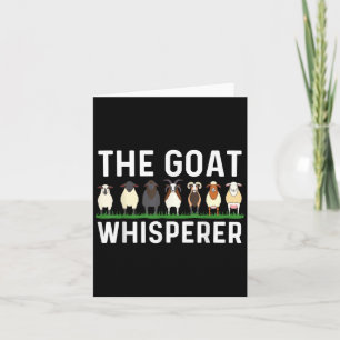 Funny Goat Design Men Women Kid Farm Animal Pygmy Card