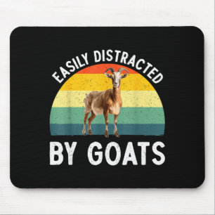 Funny Goat Design Men Women Kid Farm Animal Pygmy Mouse Pad