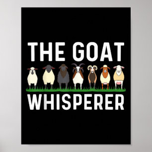 Funny Goat Design Men Women Kid Farm Animal Pygmy  Poster