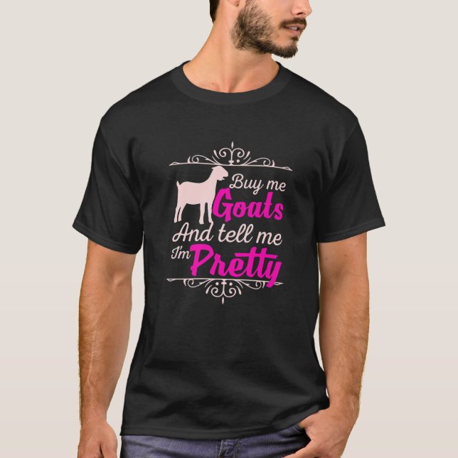 Funny Goat Farming Goat Lover Stuff T-Shirt (Front)