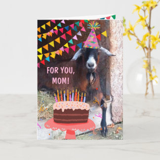 Funny Goat "For Mum" Birthday Card
