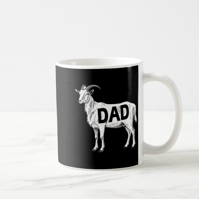 Funny Goat Gift Dad Sarcastic Graphic  Coffee Mug (Right)