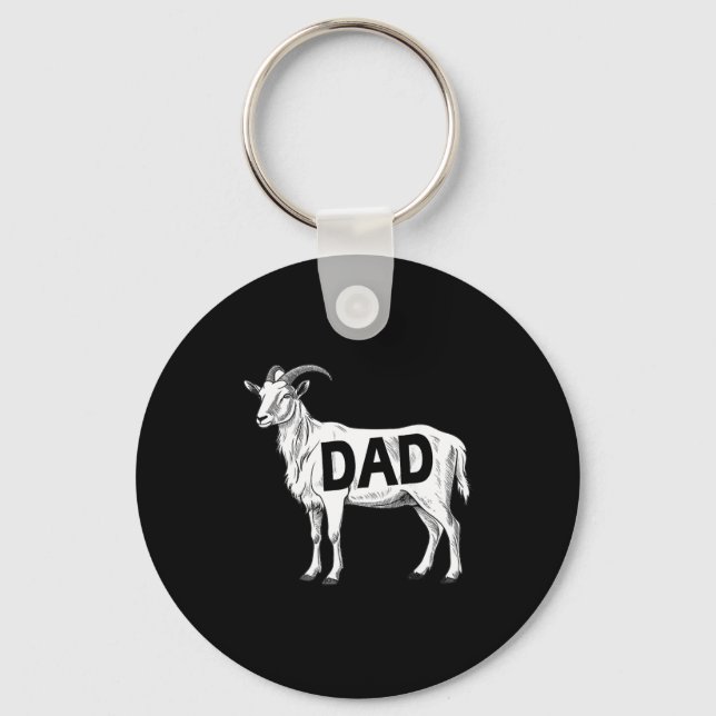 Funny Goat Gift Dad Sarcastic Graphic  Key Ring (Front)