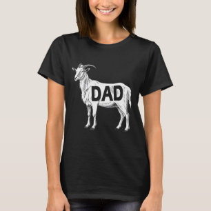 Funny Goat Gift Dad Sarcastic Graphic T-Shirt