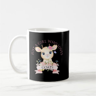 Funny Goat Just a girl who loves Goats Harvest Far Coffee Mug