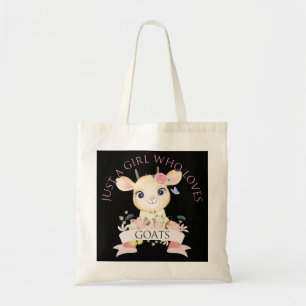 Funny Goat Just a girl who loves Goats Harvest Far Tote Bag