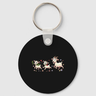Funny Goat Mum Mama Girls Mothers Day Key Ring
