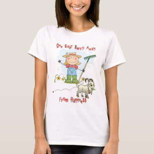 Funny Goat Poop Cartoon T-Shirt