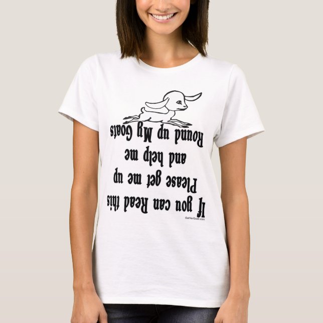 Funny Goat Sayings T-Shirt (Front)