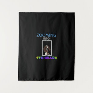 Funny Goat Virtual 4th Grader Back To School 2020 Tapestry