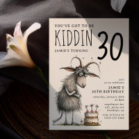 Funny Goat Whimsical Adult Birthday