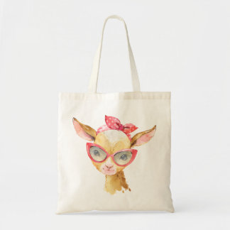 Funny Goat with Sunglasses Tote Bag