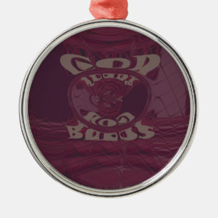 Funny God Bless kenya Hakuna Matata Giraffes wov Metal Tree Decoration