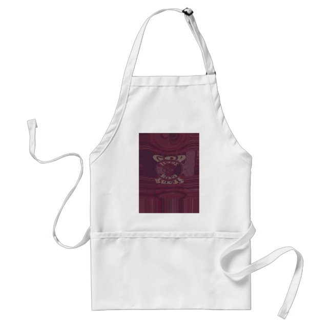 Funny God Bless  kenya  Hakuna Matata Giraffes wov Standard Apron (Front)
