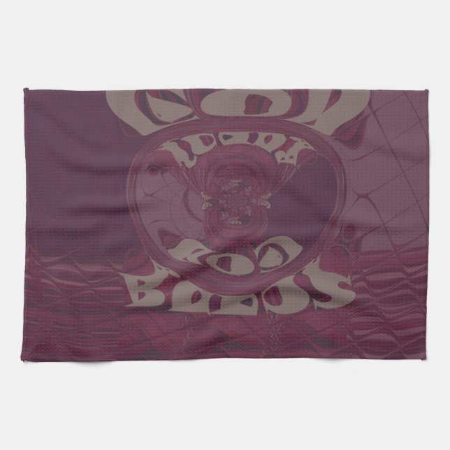 Funny God Bless  kenya  Hakuna Matata Giraffes wov Tea Towel (Horizontal)