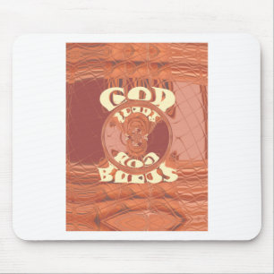 Funny God Bless You Golden  kenya  Hakuna Matata G Mouse Pad