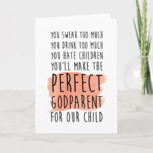 funny godmother / godfather / godparents card