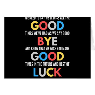 Funny Going Away Farewell