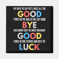 Funny Going Away Farewell