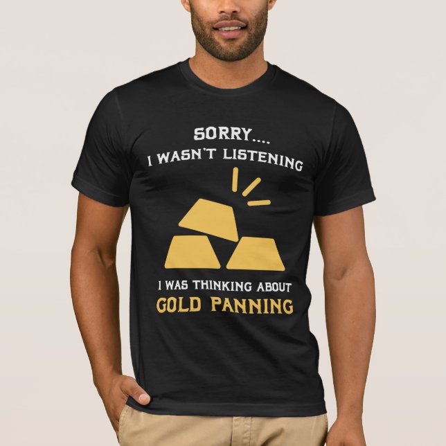 Funny Gold Miner Mining Digger birthday gift ideas T-Shirt (Front)