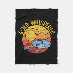 Funny Gold Panning Gold Digging Treasure Hunting Fleece Blanket