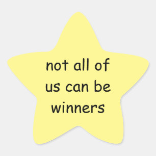 funny gold star sticker