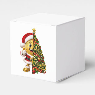 Funny Golden Coin Santa Merry Christmas Holiday De Favour Box