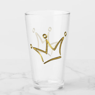 Funny Golden Crown - luxury royal 1 Glass